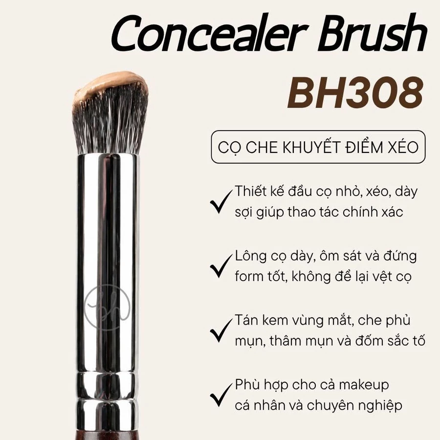 Cọ Che Khuyết Điểm BH Cosmetics Concealer Brush BH308